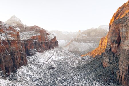 Snow canyon